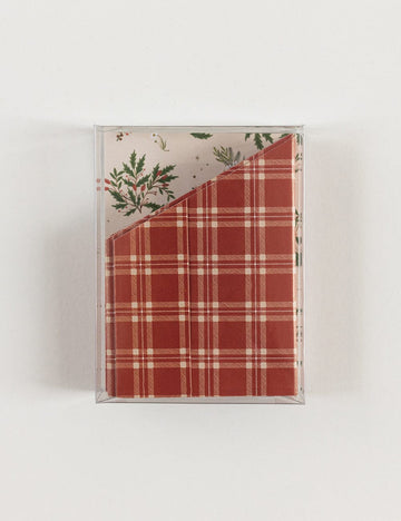 10 Pack Christmas Paper Crown Hats - Heirloom Holly Christmas