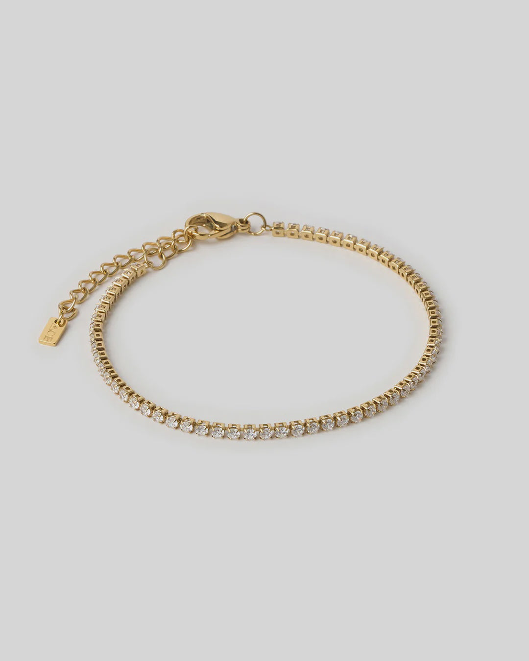 Charlize Tennis Bracelet Gold