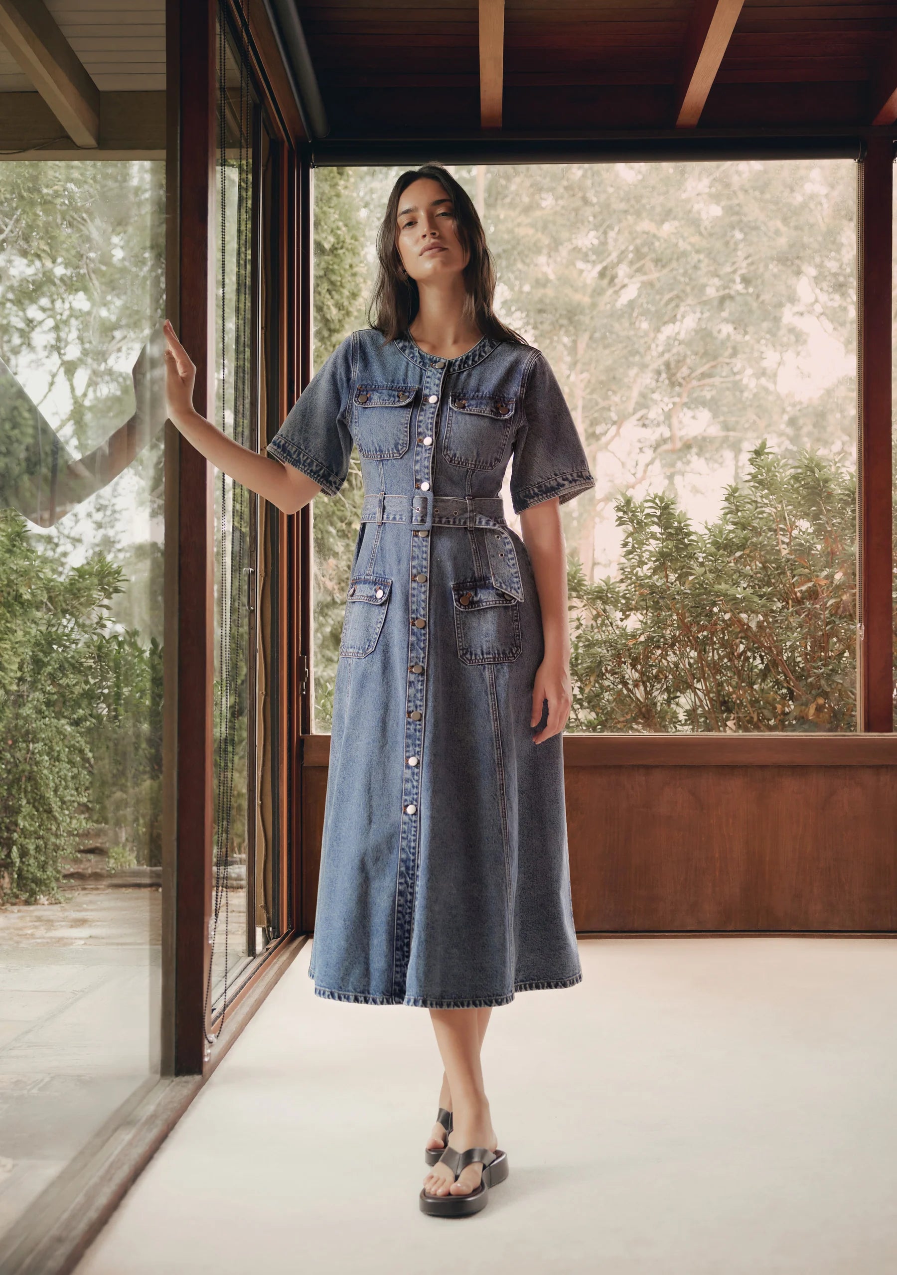 Aveline Denim Dress