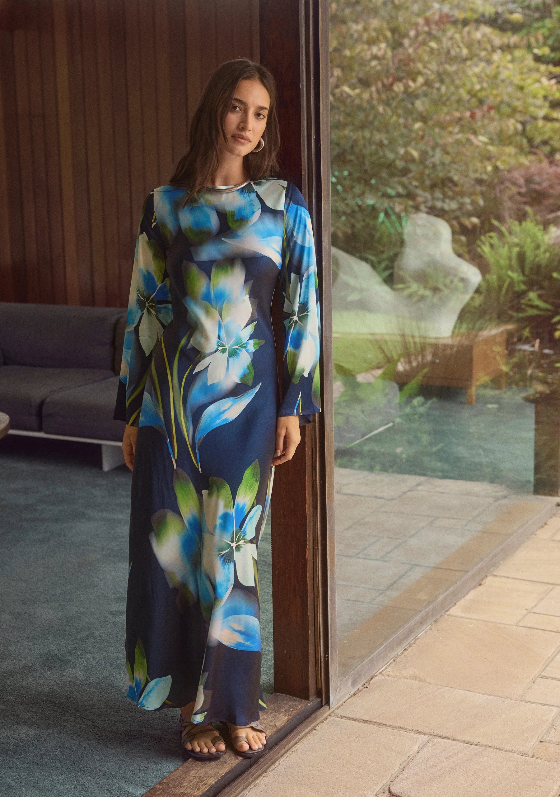 Bloom Print Maxi Dress