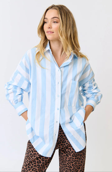 Adalyn Shirt Ice Blue Stripe