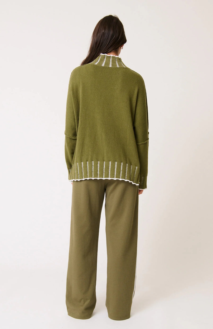 Romy Knit Sweater Khaki