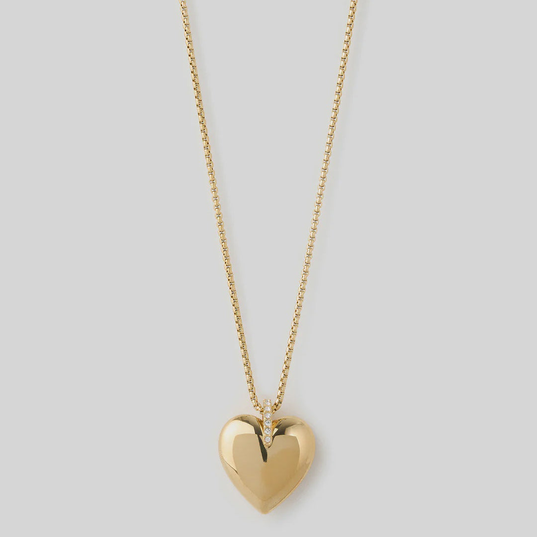 Daliah Heart Necklace - Gold