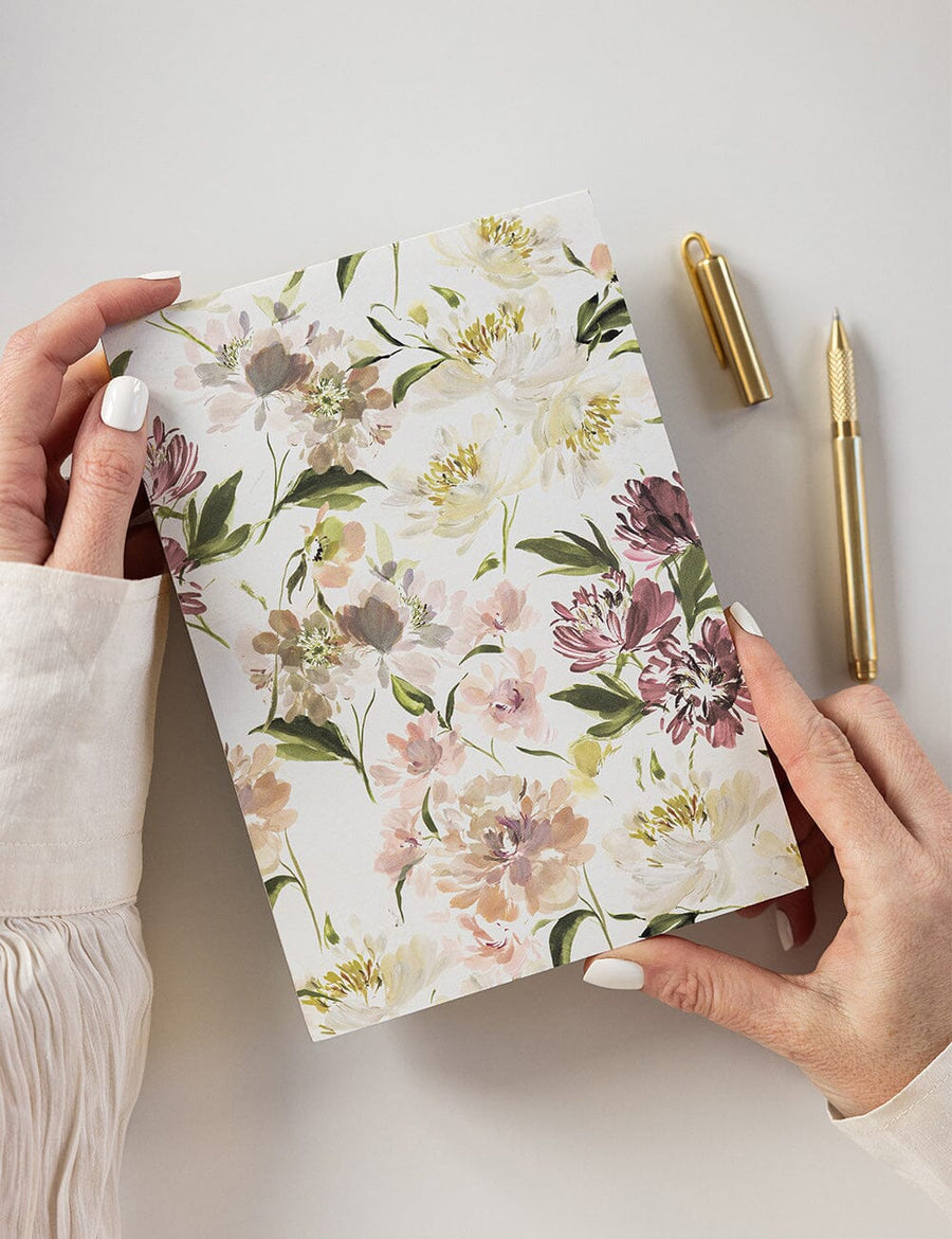 Desktop Notepad Jotter Peony