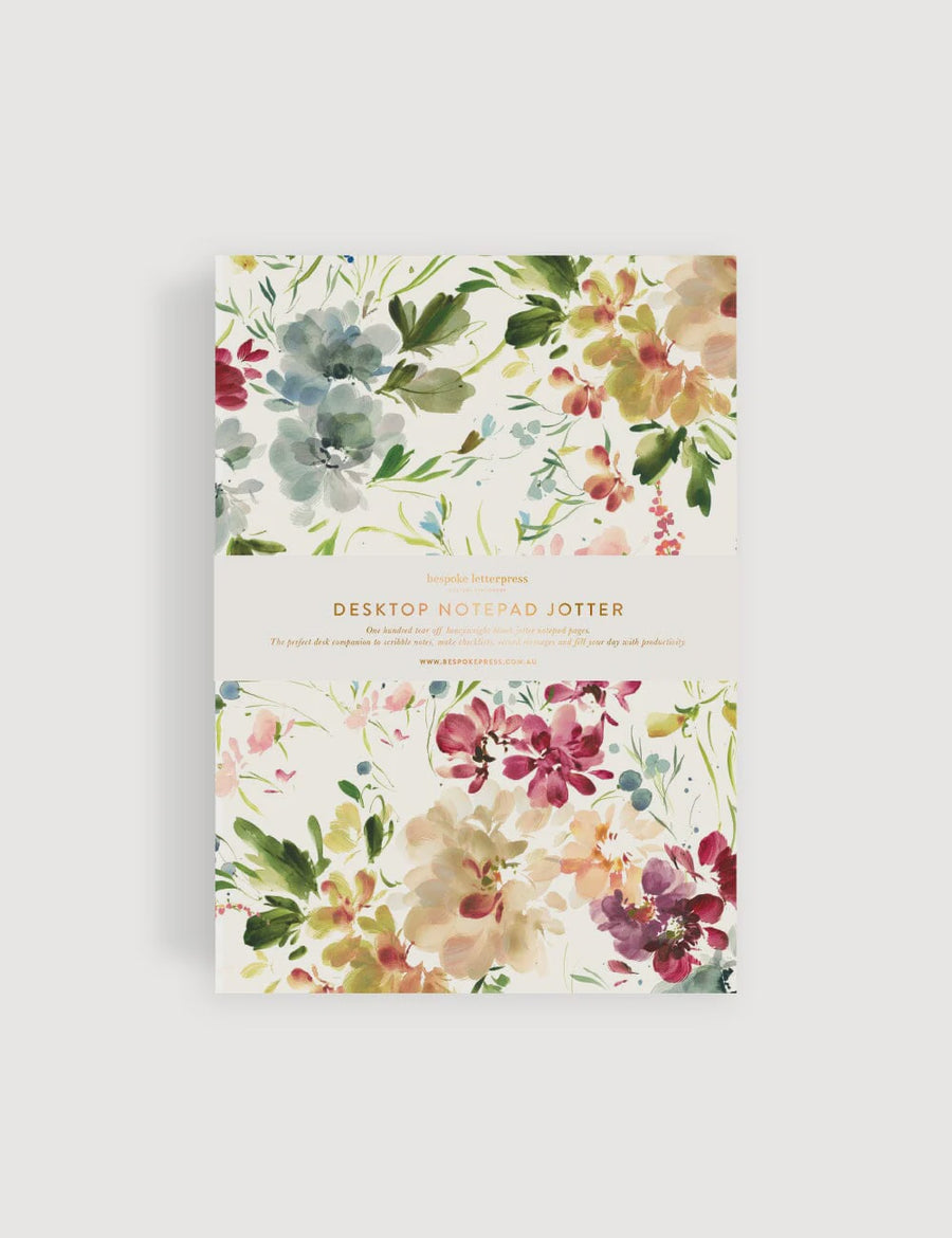 Desktop Notepad Jotter Spring Blossoms