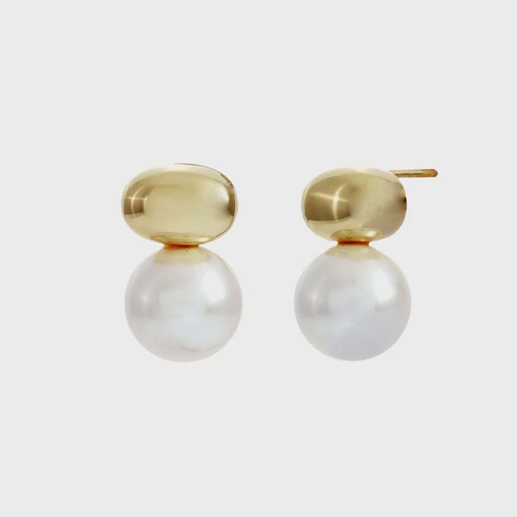 Tamsin Gold & Pearl Drop Earrings