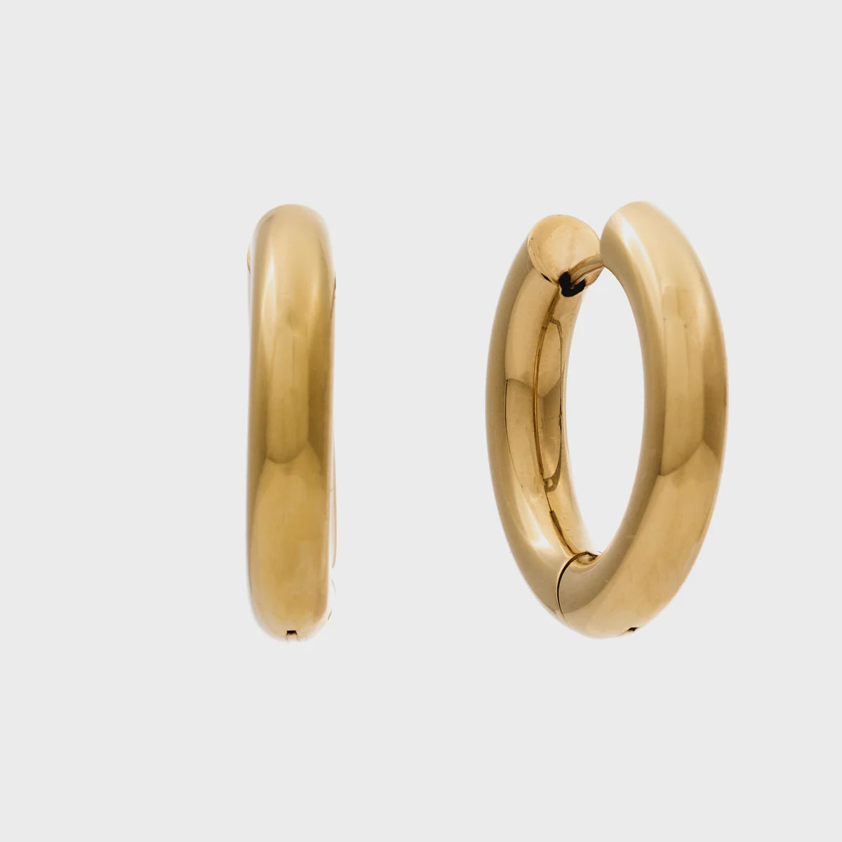 Olive Gold Plated SS Hoop Earring