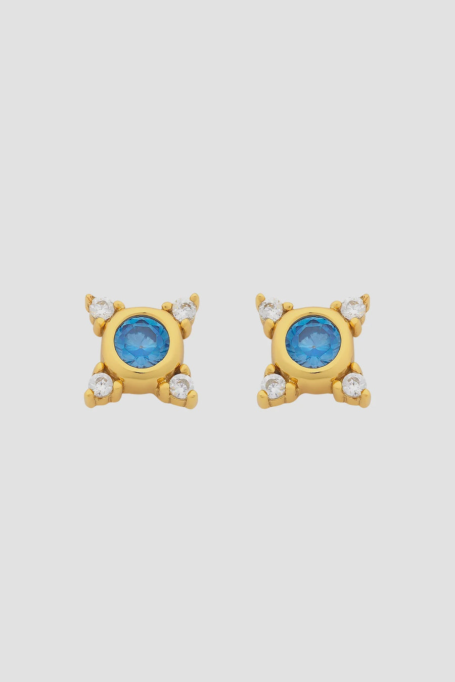 Lauren  Soft Gold Aqua Stud