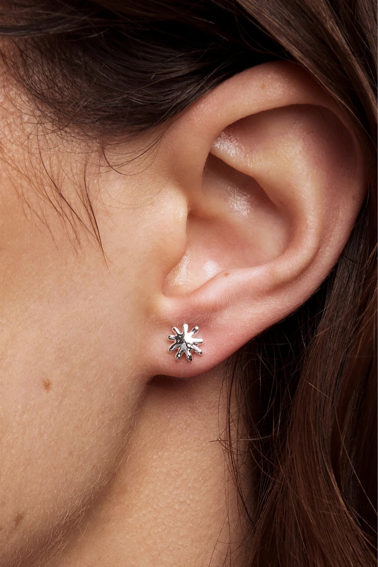Petite Sun Earring Silver