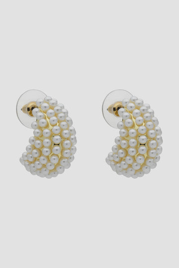 Nessa Gold Pearl Earring