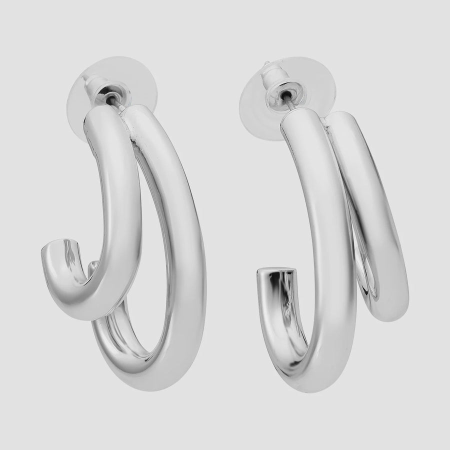 Neve Double Hoop Earrings
