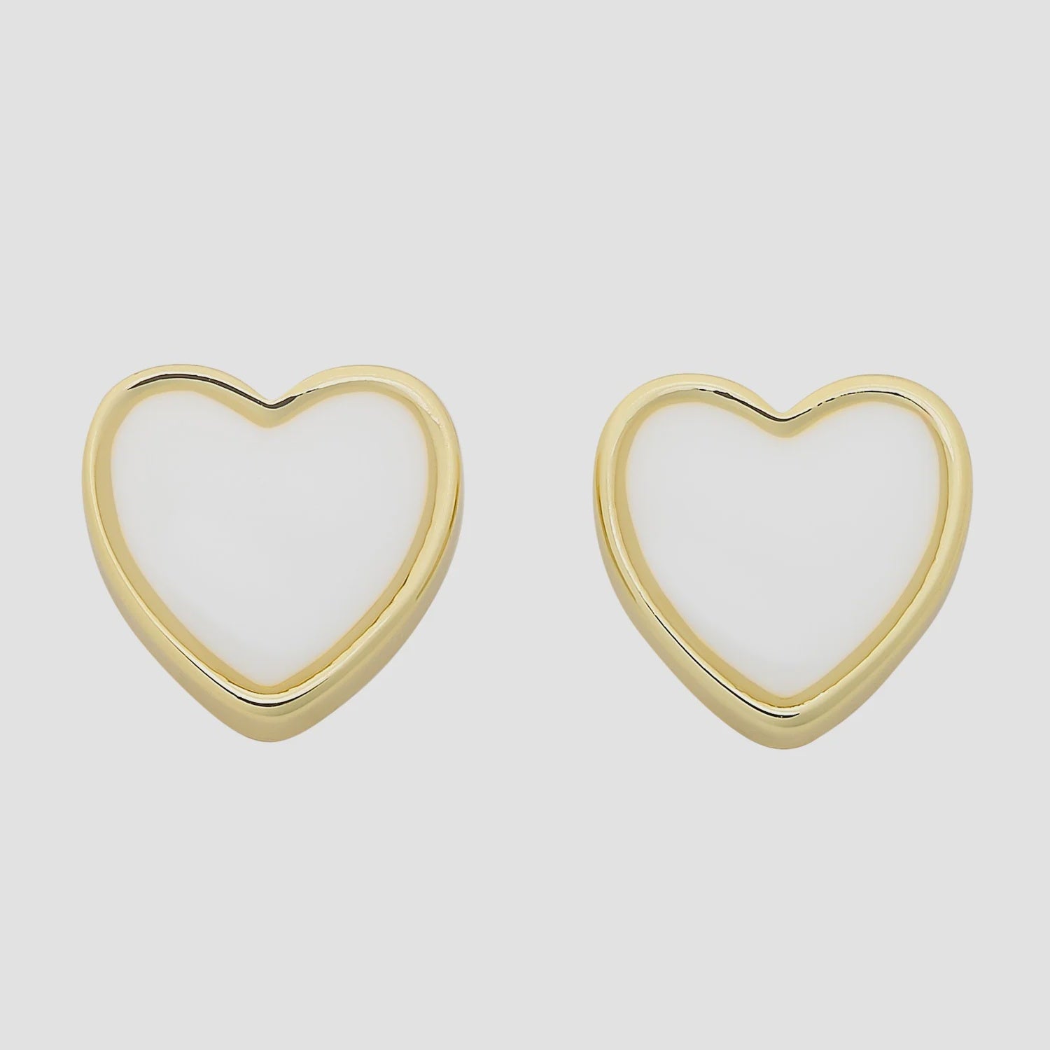 Myra Heart Stud Gold