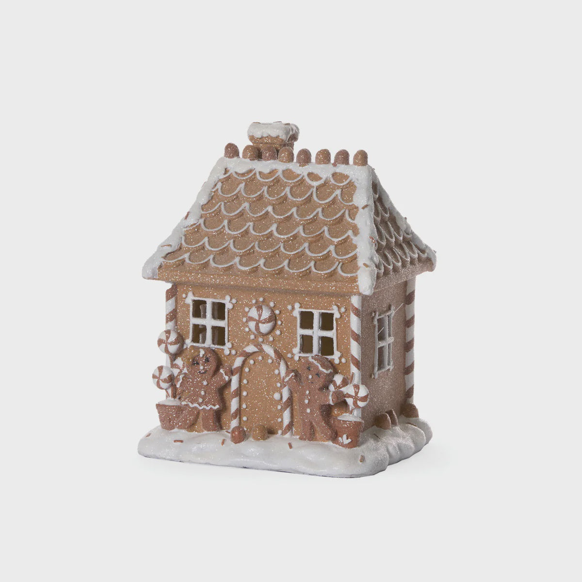 LED Piped Gingerbread Cottage