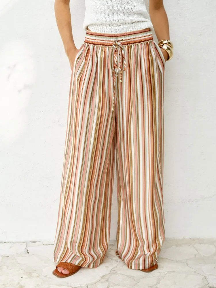 Elysia Pant - Sandbar Stripe