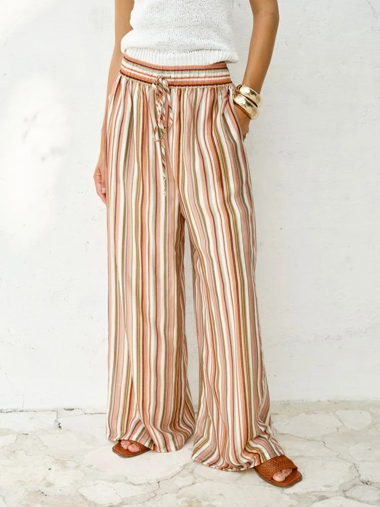 Elysia Pant - Sandbar Stripe