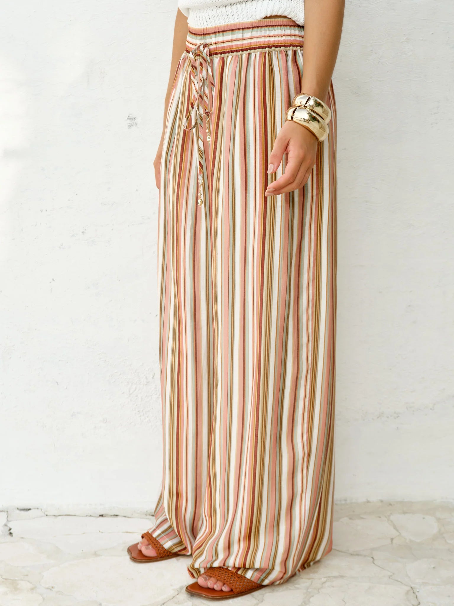 Elysia Pant - Sandbar Stripe