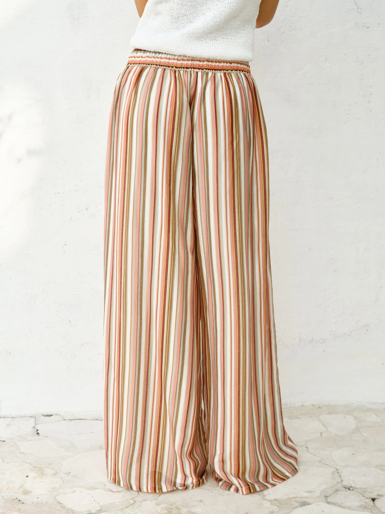 Elysia Pant - Sandbar Stripe