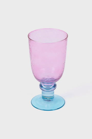 Bailey Wine Glass Set of 4 Pink & Turquoise