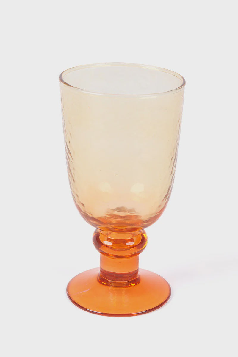 Bailey Wine Glass set of 4 - Yellow & Orange