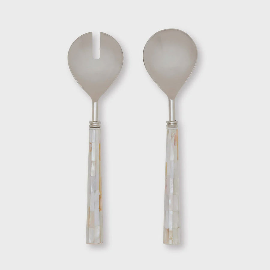 Dover Mother of Pearl Salad Servers set 2