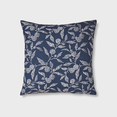Olena Blue Linen Cushion