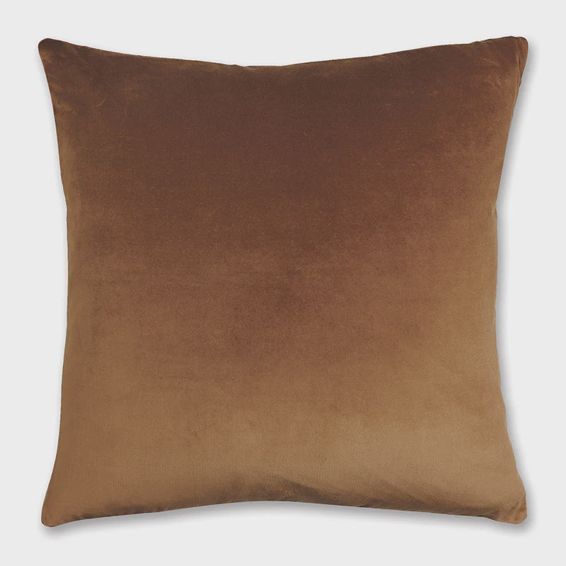 Velvet Ochre Cushion 55cm