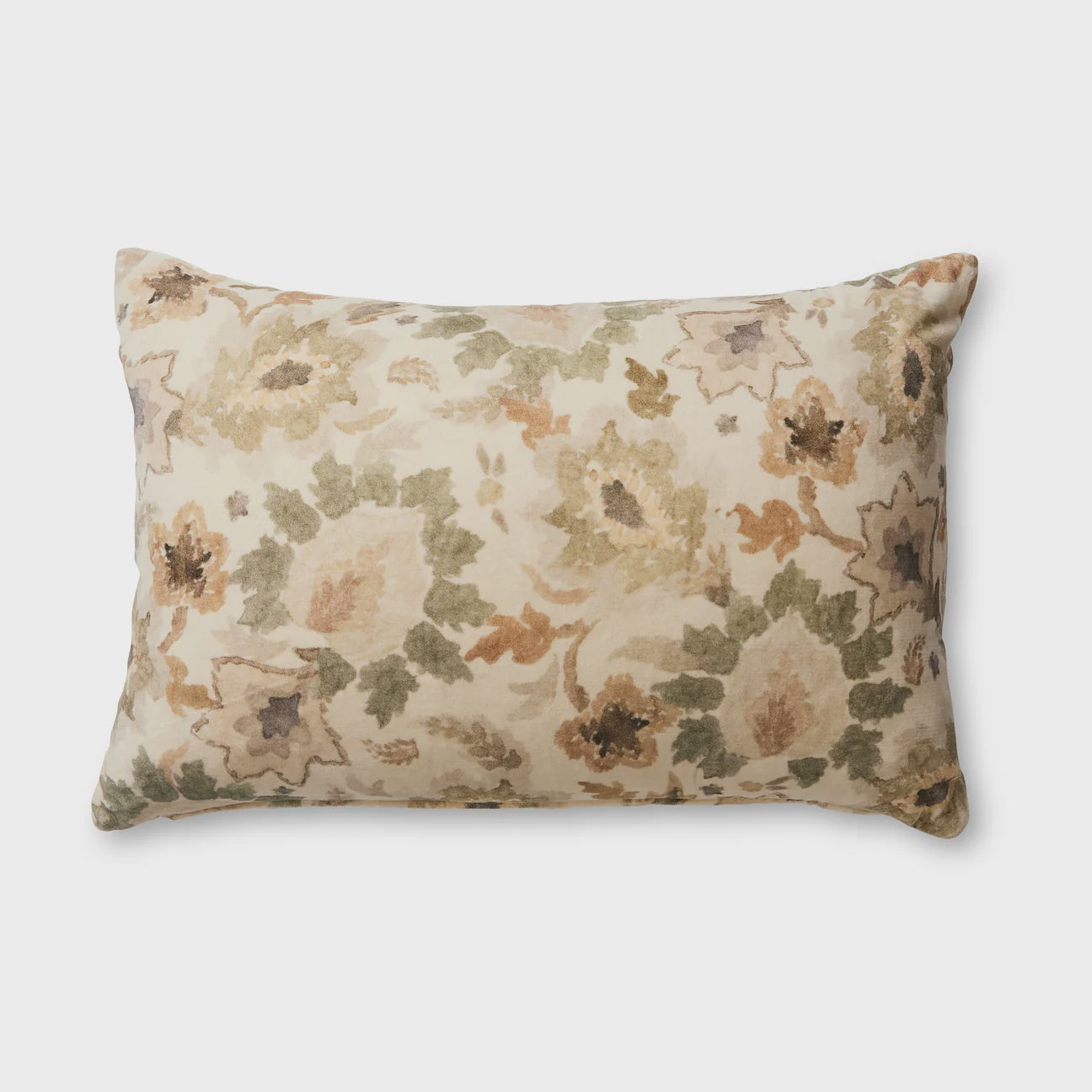 Griffith Taupe/Olive Velvet Cushion