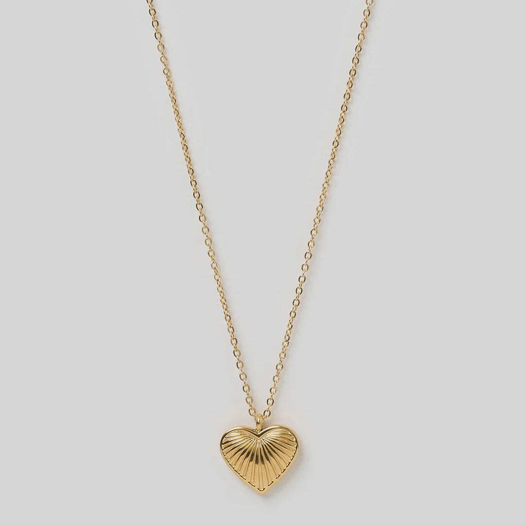 Jasmine Gold Heart Necklace