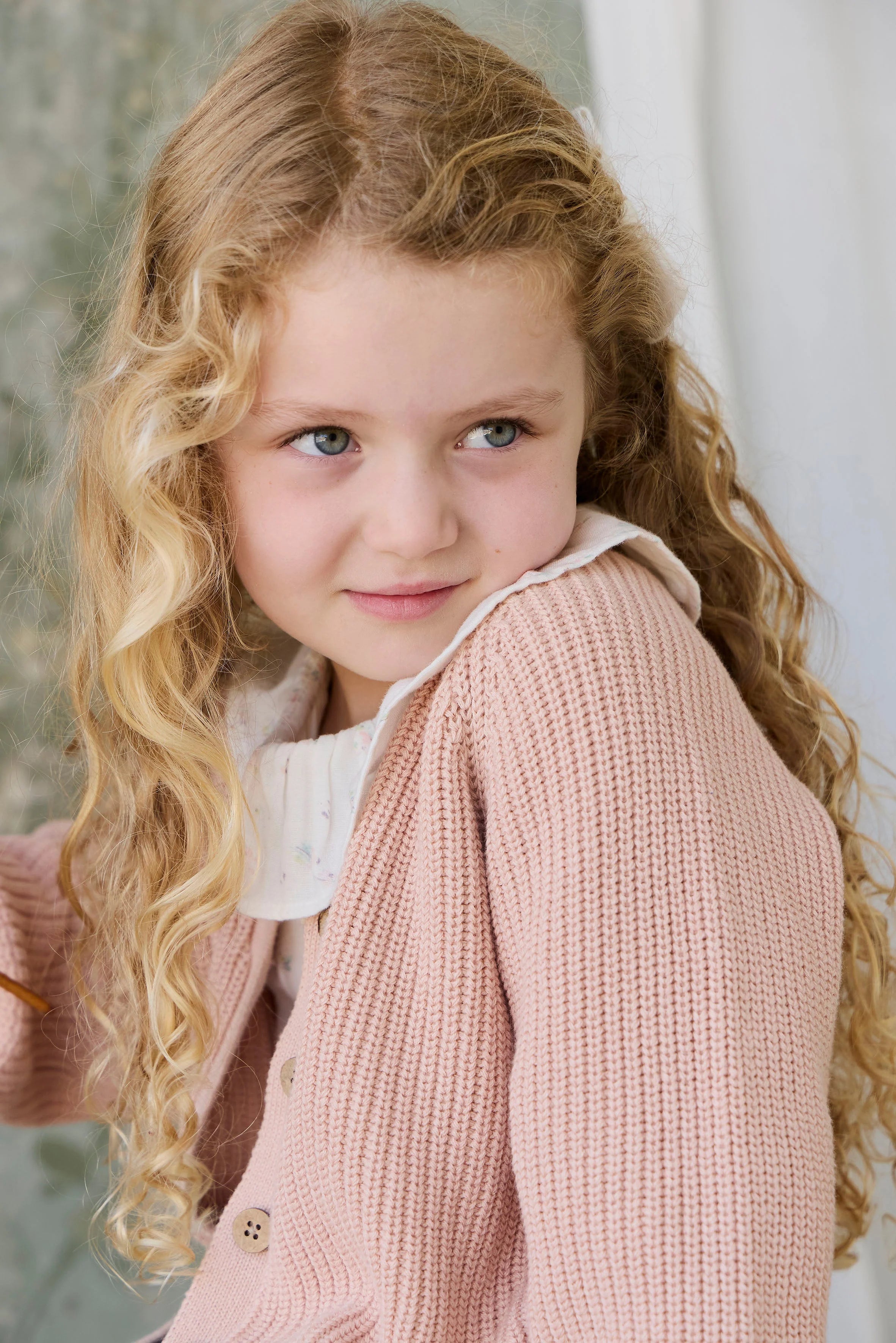 Paloma Cardigan Rose Mist