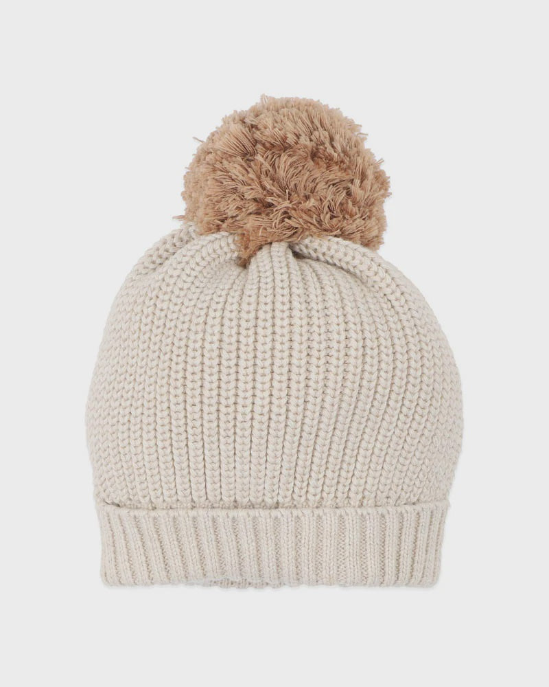 Otto Organic Knitted Beanie Oat