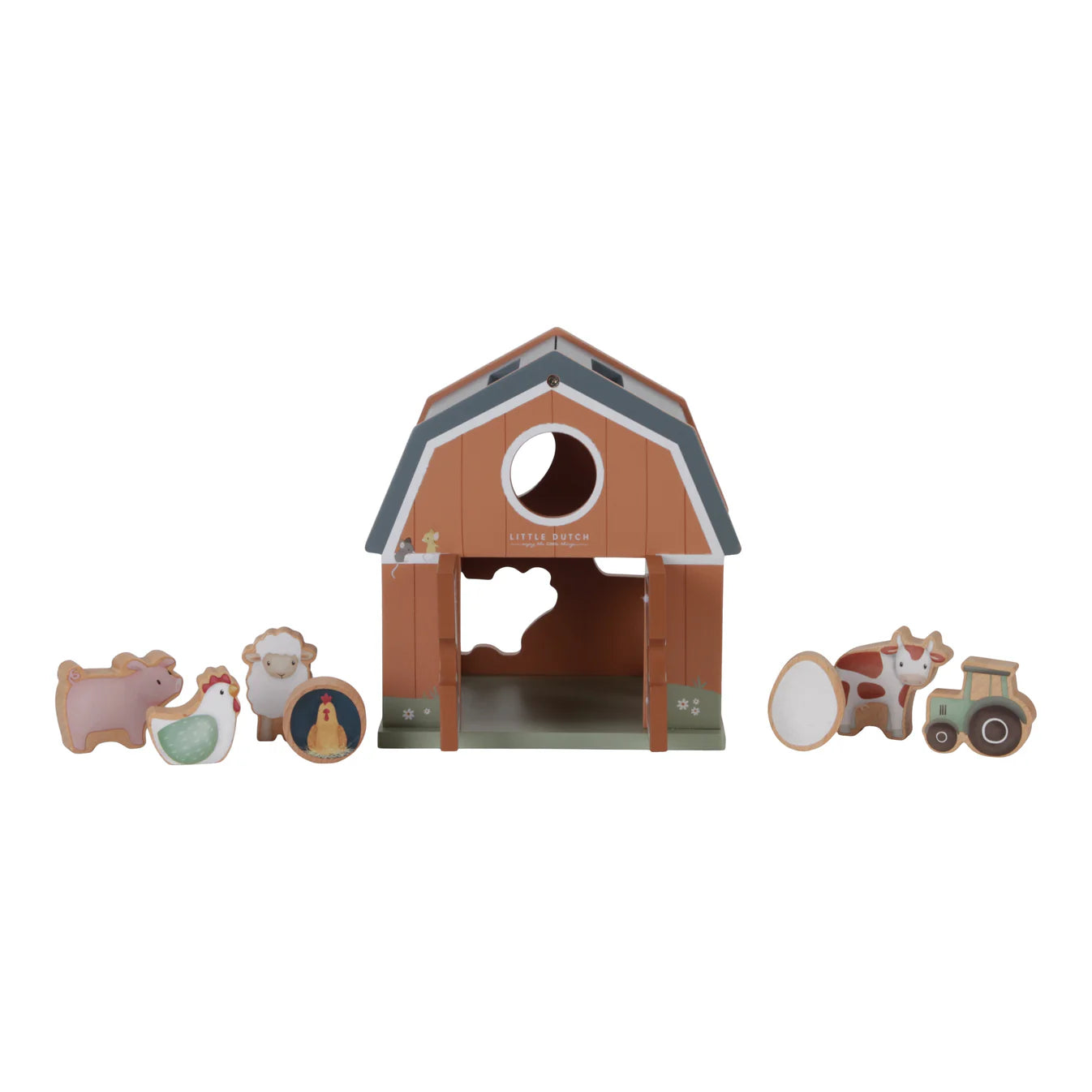 Wooden Shape Sorter Little Farm