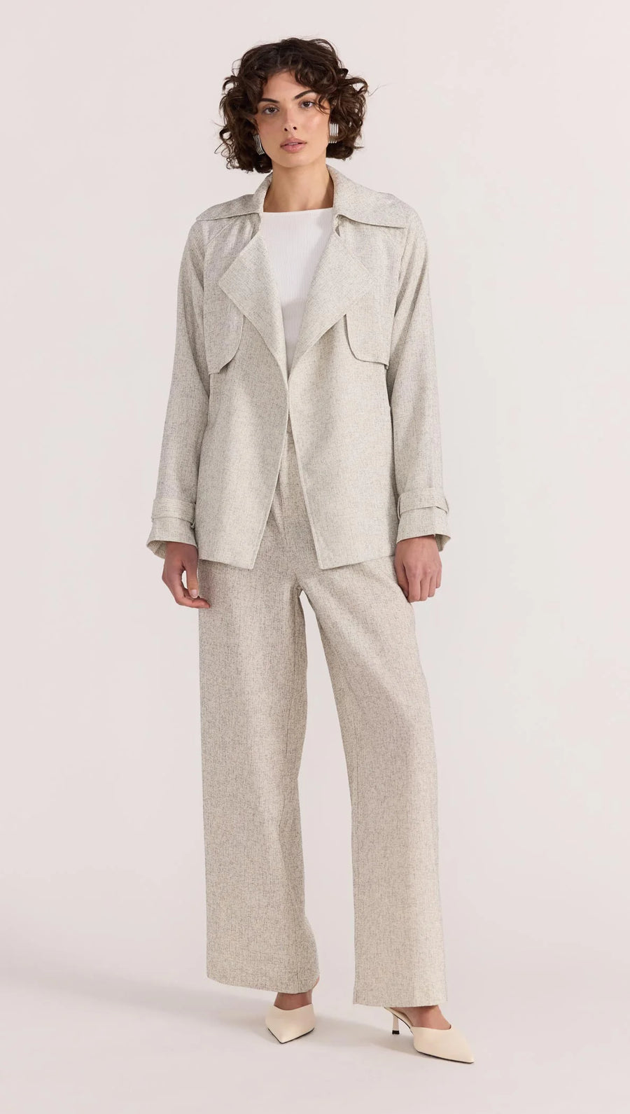Lucielle Crop Trench Coat