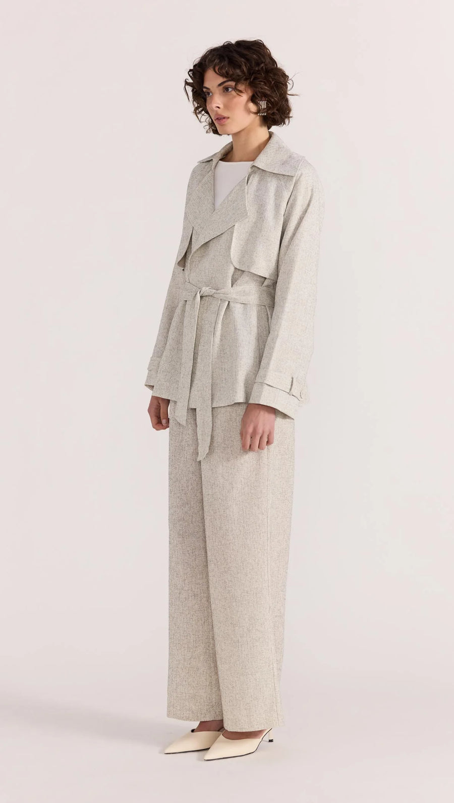 Lucielle Crop Trench Coat