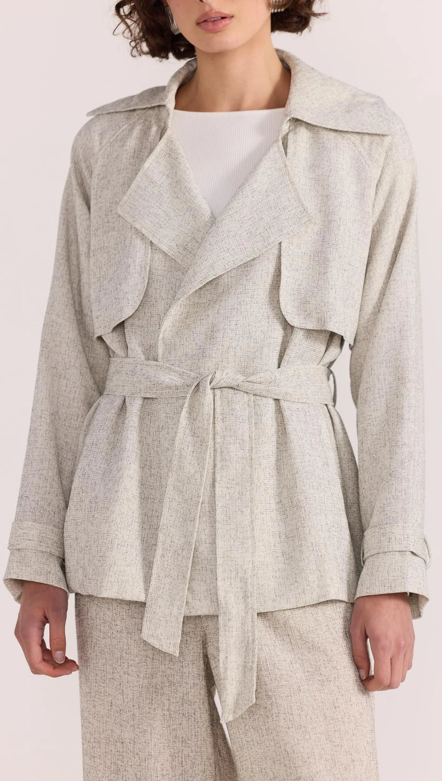 Lucielle Crop Trench Coat