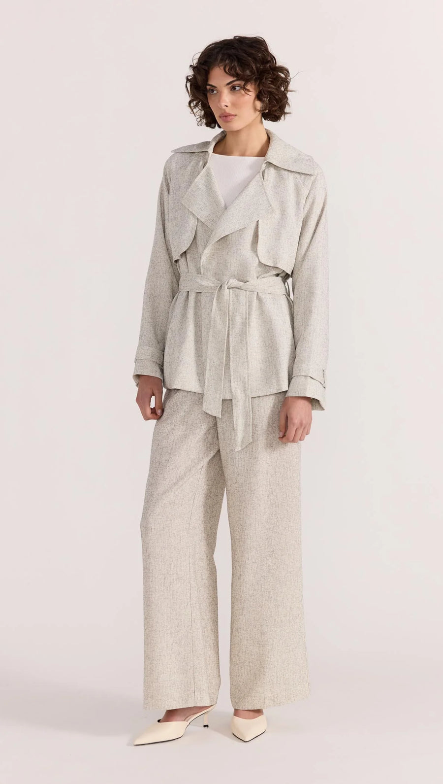 Lucielle Crop Trench Coat