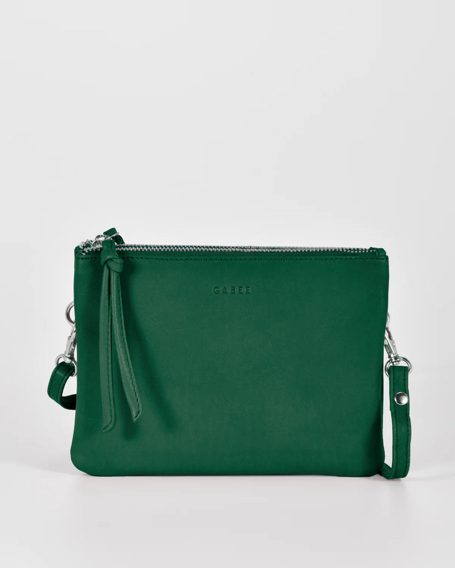 Fulton Soft Leather Crossbody Bag in Forest