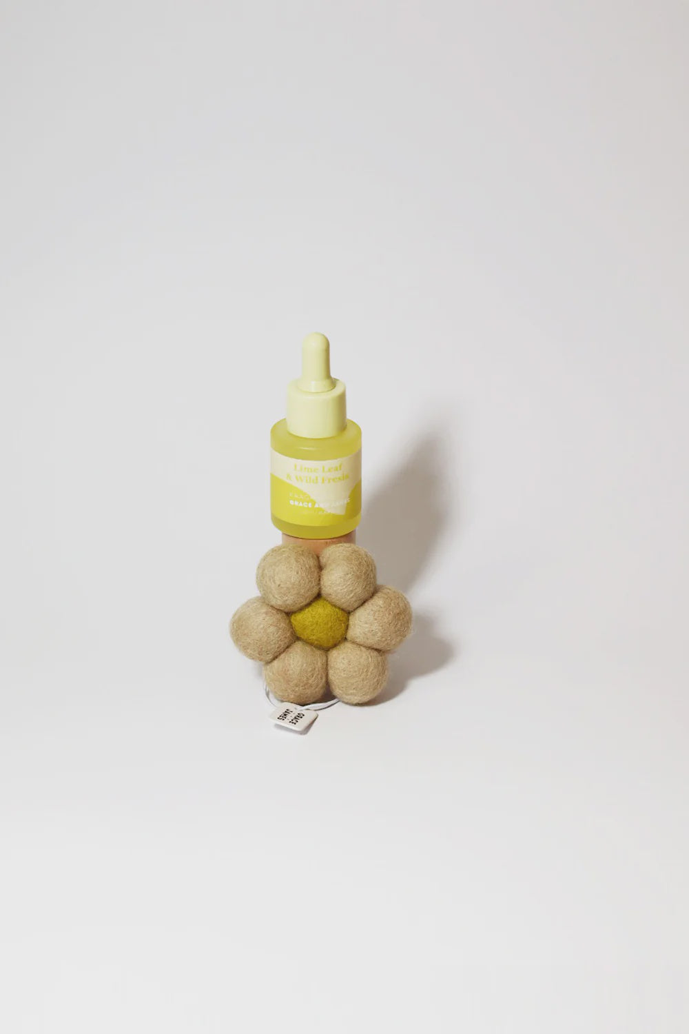 Lime Leaf & Fresia - Felt Air Freshener