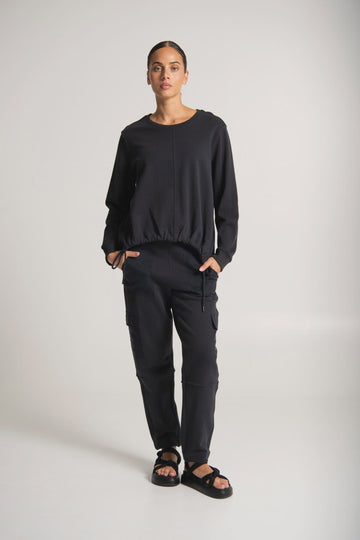 Cotton Terry Cargo Pocket Sweat Pant Tejeda Ink