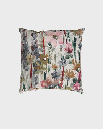 Pink Floral Cushion