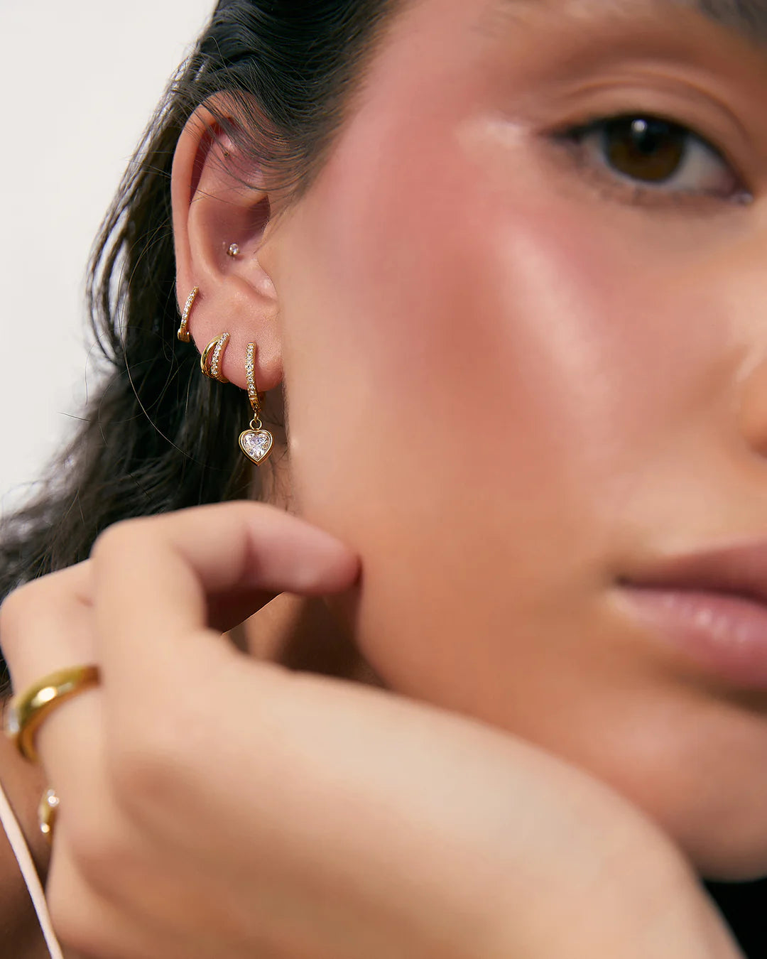 Sugar Gold Huggie Earrings