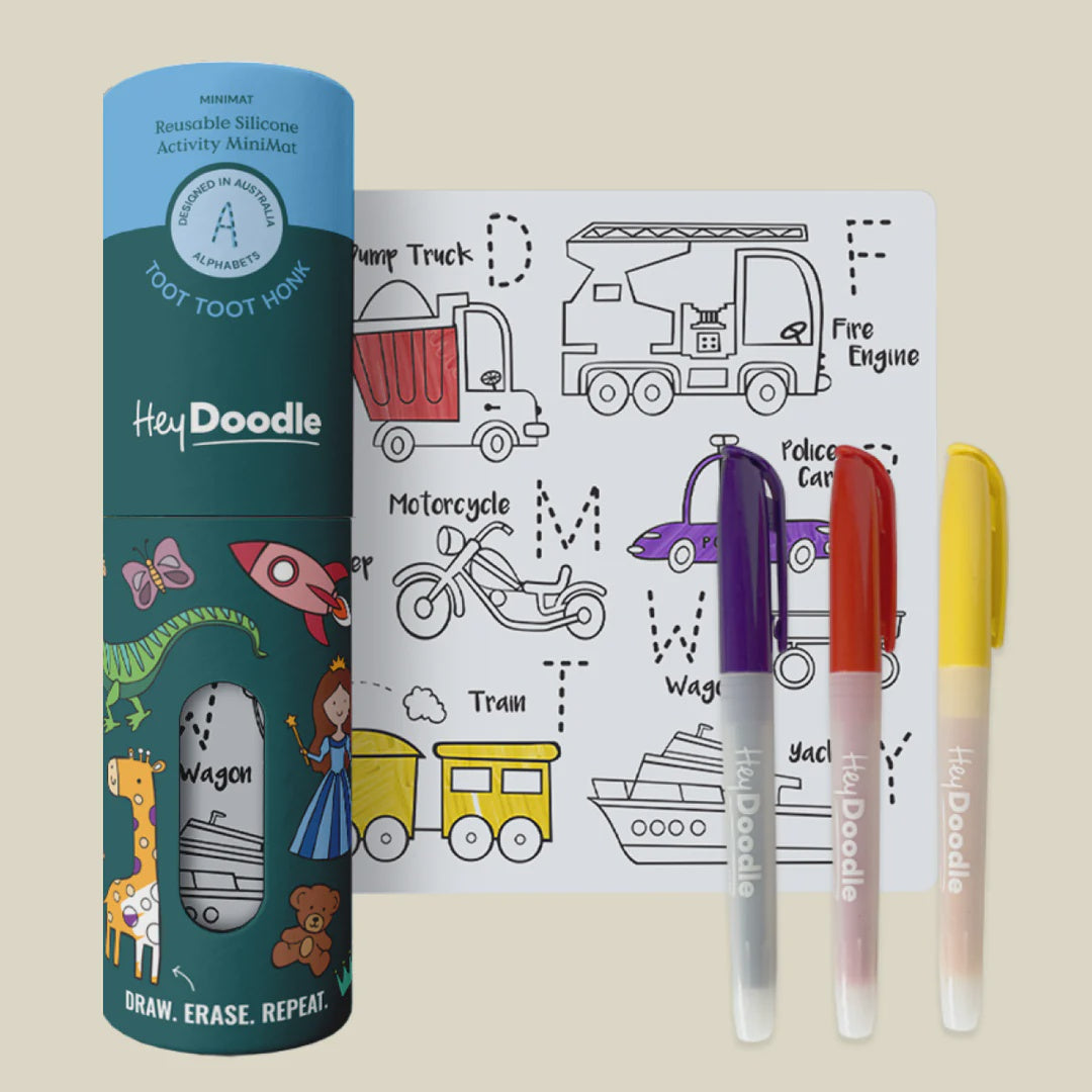 Toot Toot Honk Mini Colouring & Doodle Mat