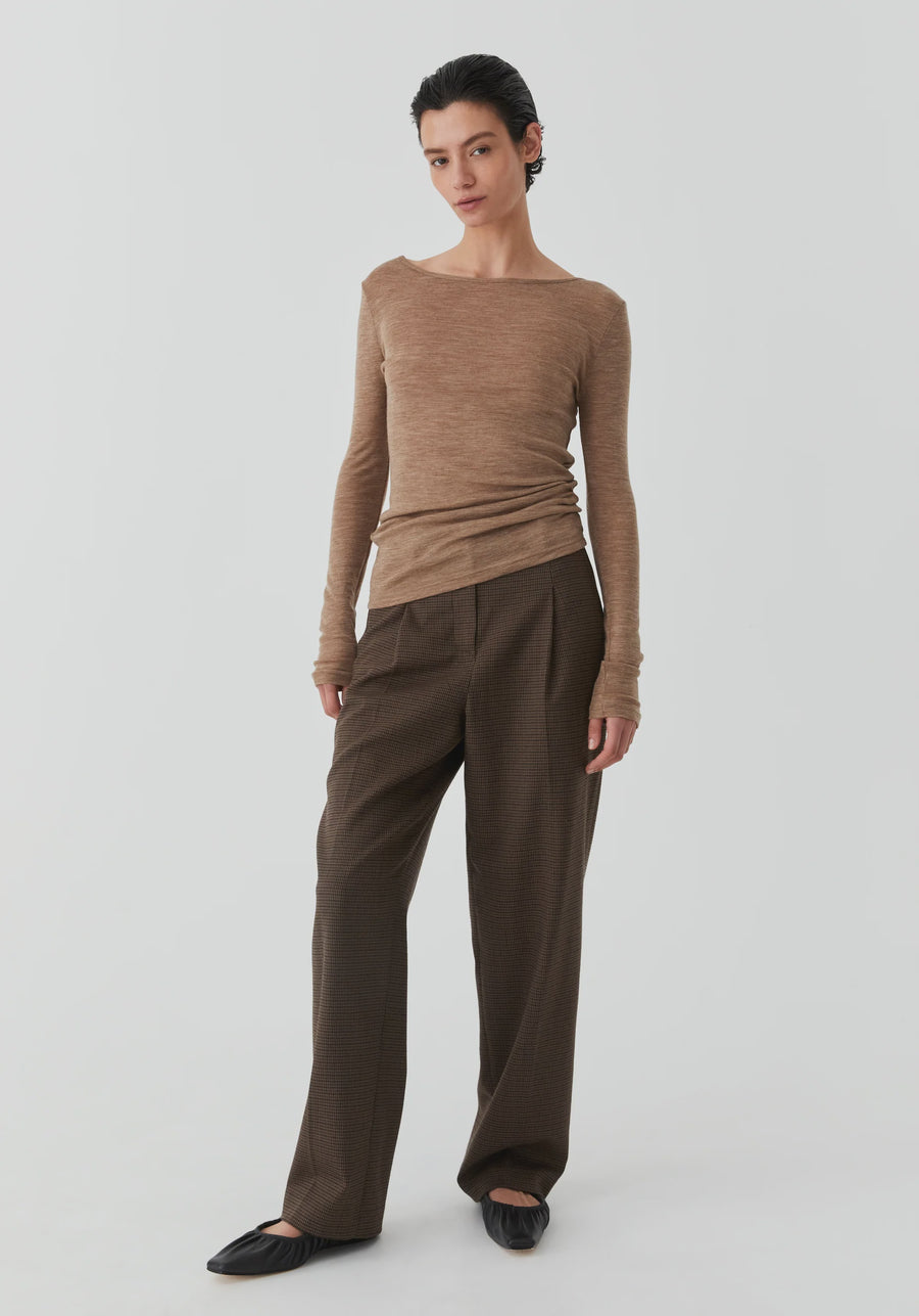Morri Merino Round Neck Coffee