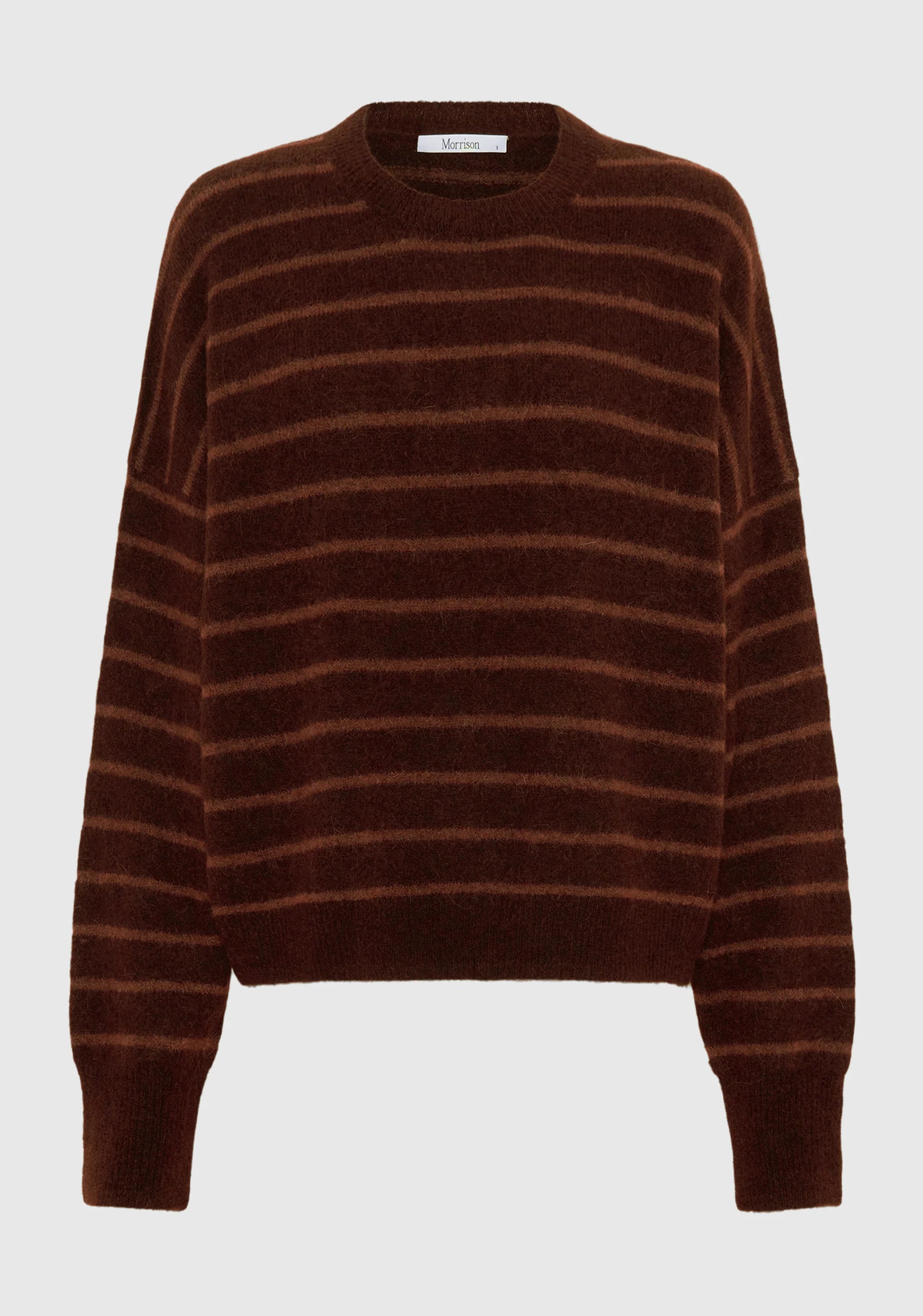 Albi Knit Pullover Toffee Stripe
