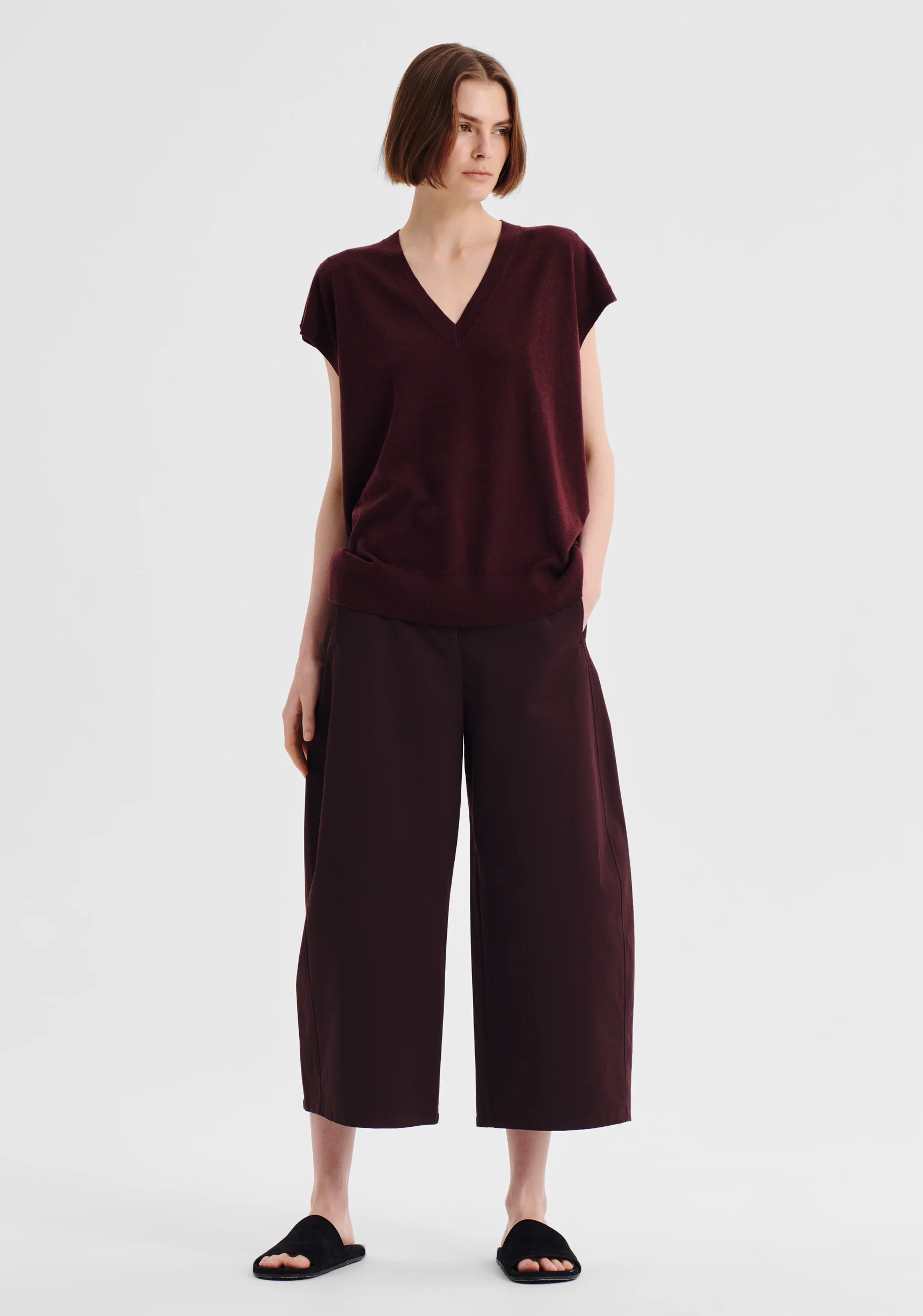 Oxford Merino Wool Knit Vest