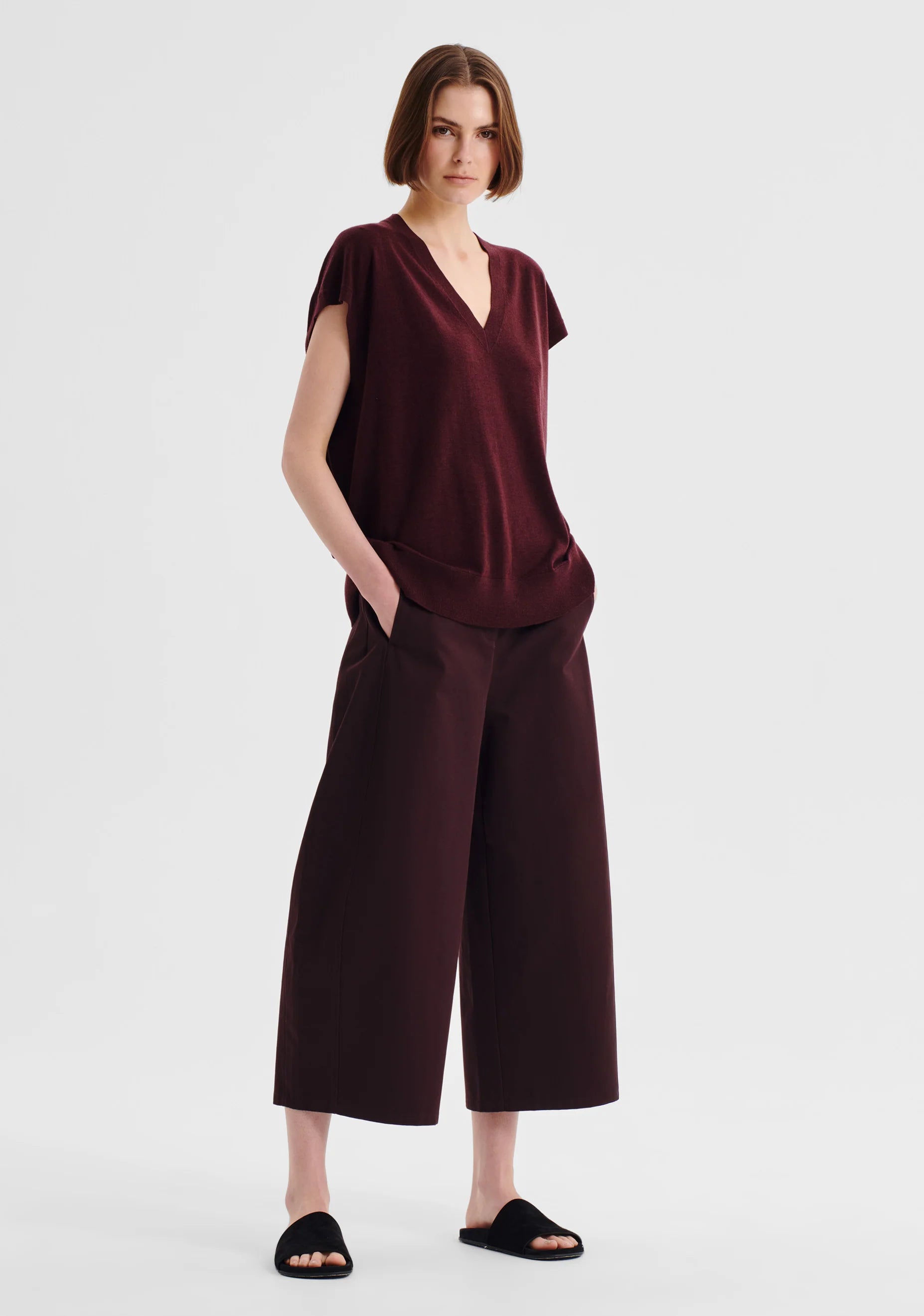 Oxford Merino Wool Knit Vest