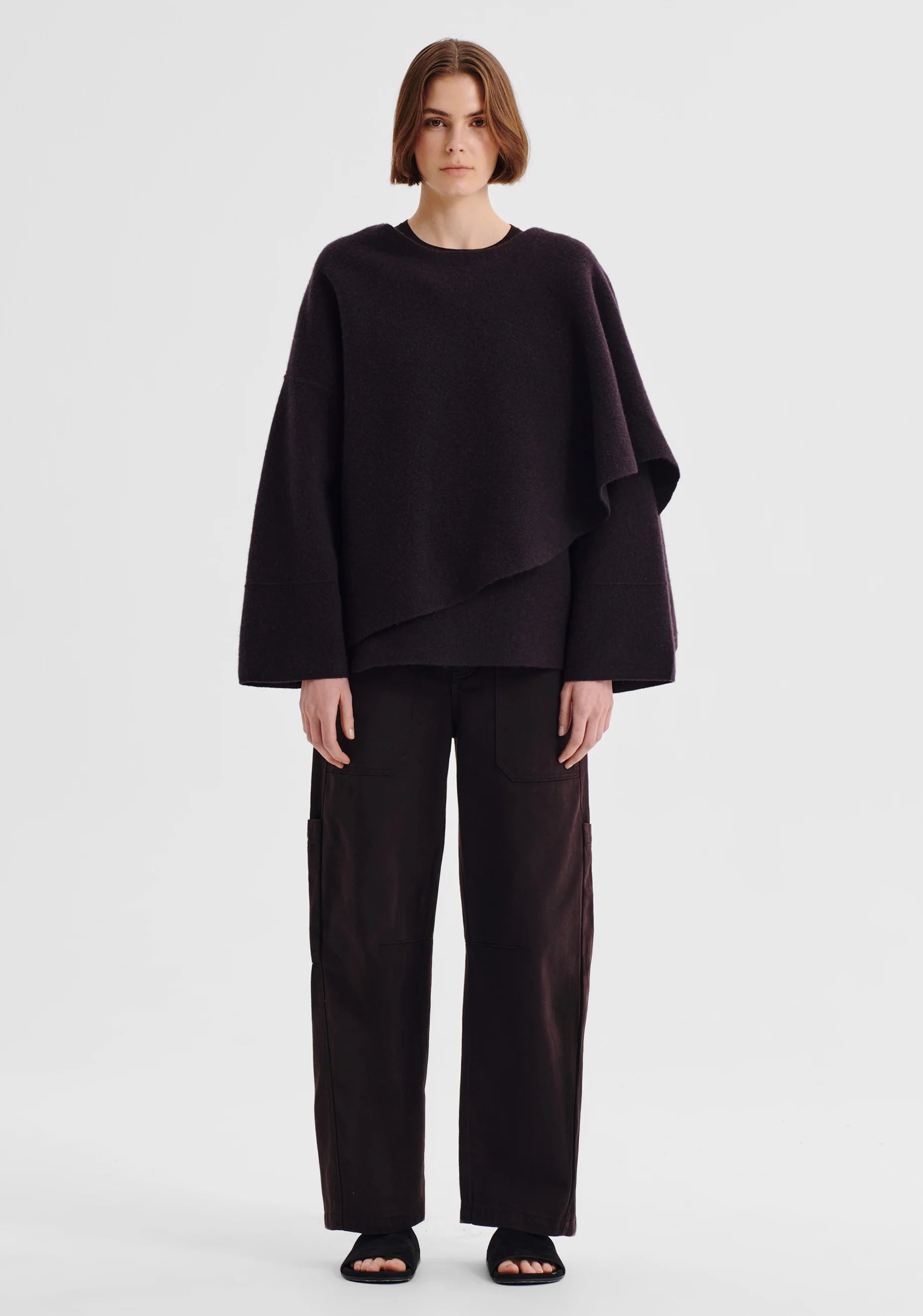 Valerie Knit Wrap Jacket Expresso