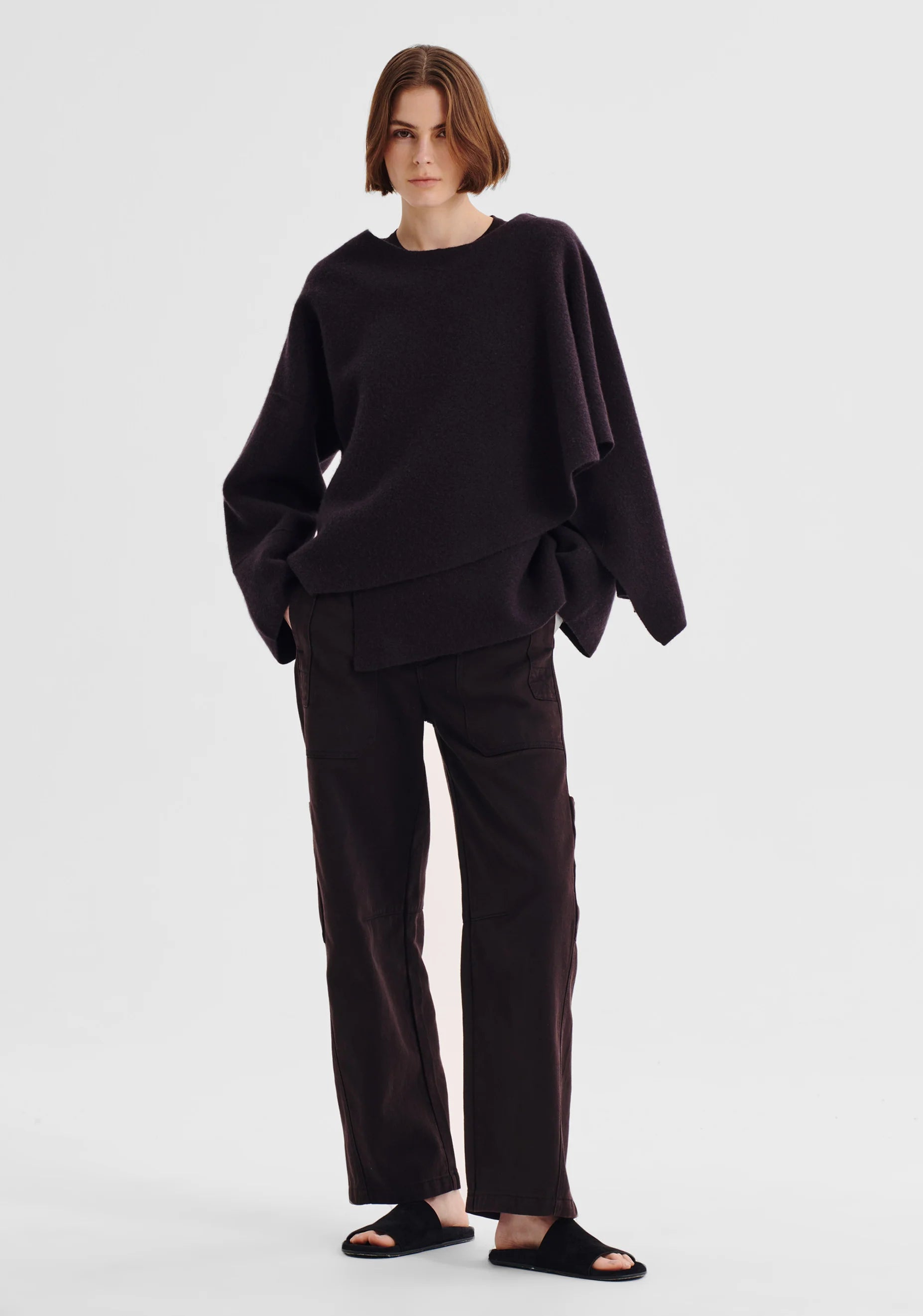 Valerie Knit Wrap Jacket Expresso
