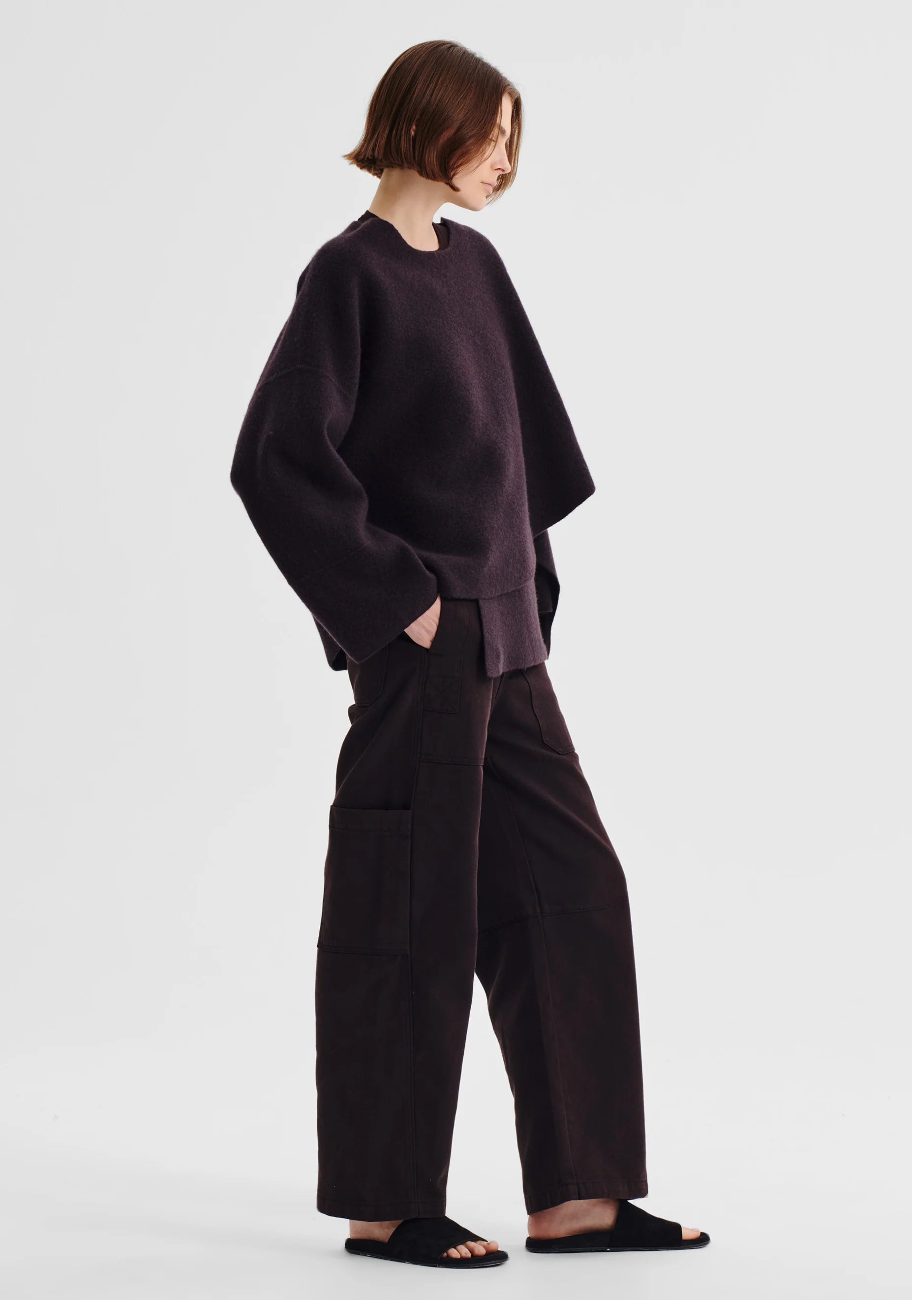 Valerie Knit Wrap Jacket Expresso