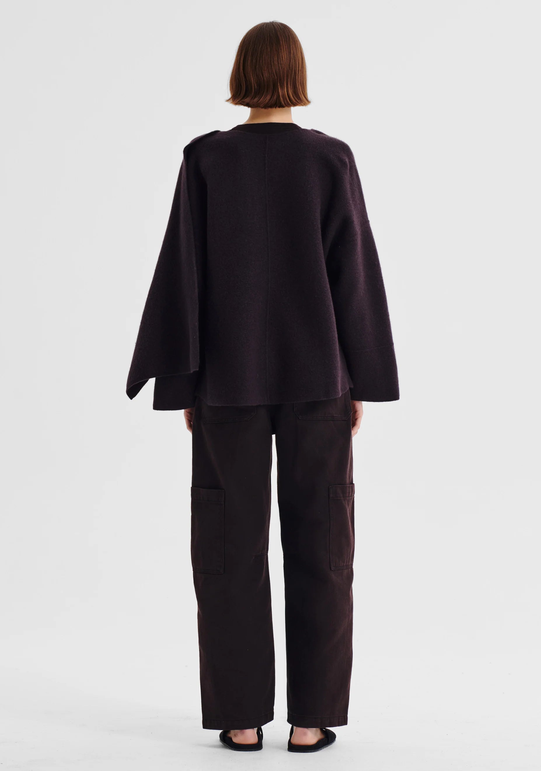 Valerie Knit Wrap Jacket Expresso