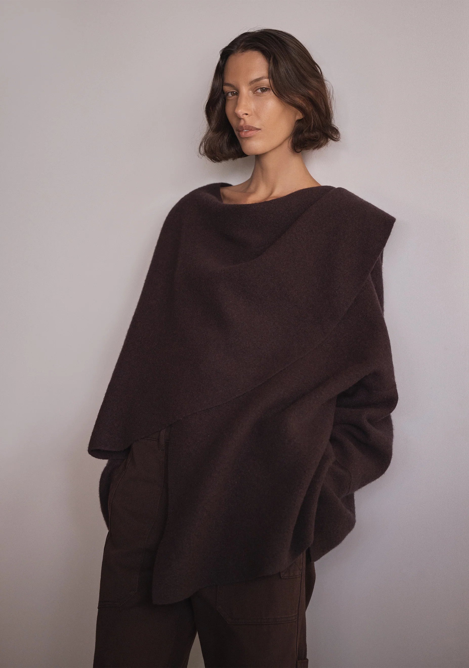 Valerie Knit Wrap Jacket Expresso